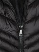 Metallic thread anorak with hood black (40-50)