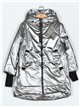 Anorak amplio acharolado water repellent dark-beige (S-M-L-XL)