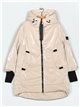 Anorak amplio acharolado water repellent dark-beige (S-M-L-XL)