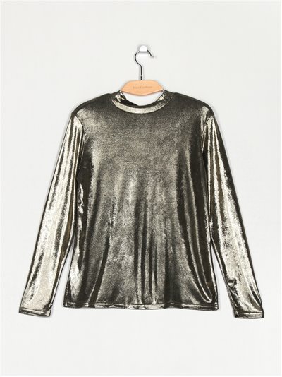 Metallic thread t-shirt (S/M-L/XL)