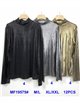 High neck metallic thread t-shirt (M/L-XL/XXL)