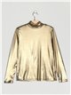 Roll neck metallic thread t-shirt (M/L-XL/XXL)