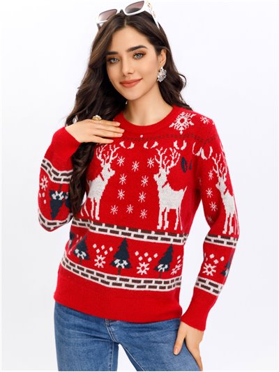 Christmas reindeer sweater (S/M-L/XL)