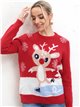 Christmas reindeer sweater (S/M-L/XL)