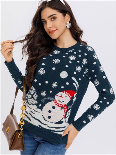 Christmas snowman sweater (S/M-L/XL)