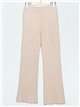 Straight knit trousers with a vent (M/L-L/XL)