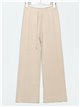 Ribbed straight knit trousers (M/L-L/XL)