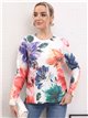 Jersey amplio floral lentejuelas (S/M-L/XL)