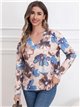 Oversized floral sweater with sequins (S/M-L/XL)