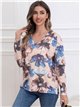 Oversized floral sweater with sequins (S/M-L/XL)