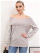 Strapless soft sweater (S/M-L/XL)