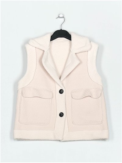 Sherpa lined waistcoat beis