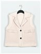 Sherpa lined waistcoat beis