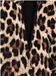 Neoprene leopard print jacket leopardo