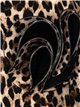 Neoprene leopard print jacket leopardo