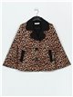 Neoprene leopard print jacket leopardo