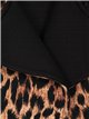 Neoprene leopard print jacket leopardo