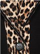 Capa maxi neopreno leopardo doble botonadura negro