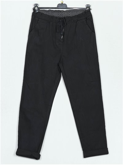 High waist trousers gris