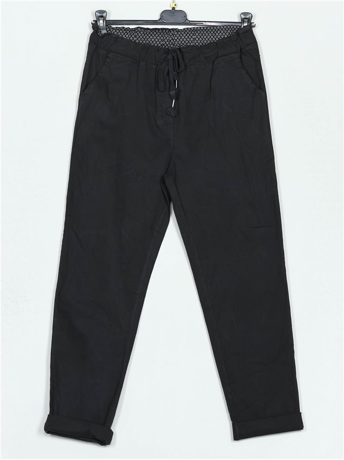 High waist trousers gris