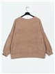 Plus size corduroy sweatshirts camel