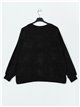 Plus size corduroy sweatshirts negro