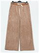 Straight corduroy trousers camel