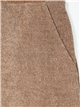 Straight corduroy trousers camel