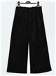 Straight corduroy trousers negro