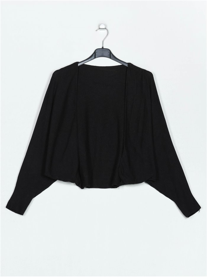 Soft cardigan negro