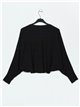 Soft cardigan negro