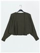 Soft cardigan verde-militar