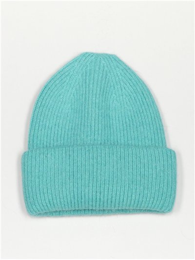 Turn-up knit beanie esmeralda