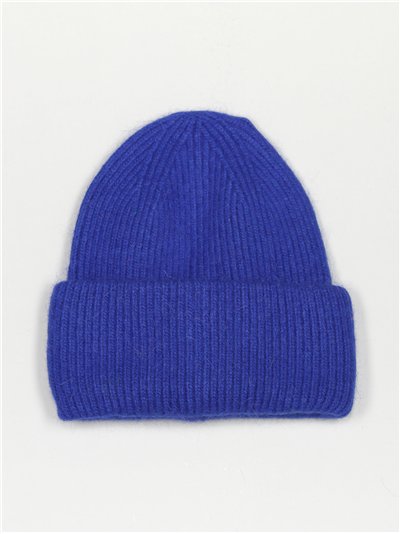 Turn-up knit beanie azulon