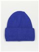 Turn-up knit beanie azulon