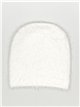 Soft knit beanie blanco