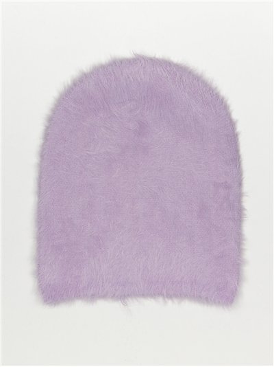 Soft knit beanie lila