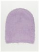 Soft knit beanie lila