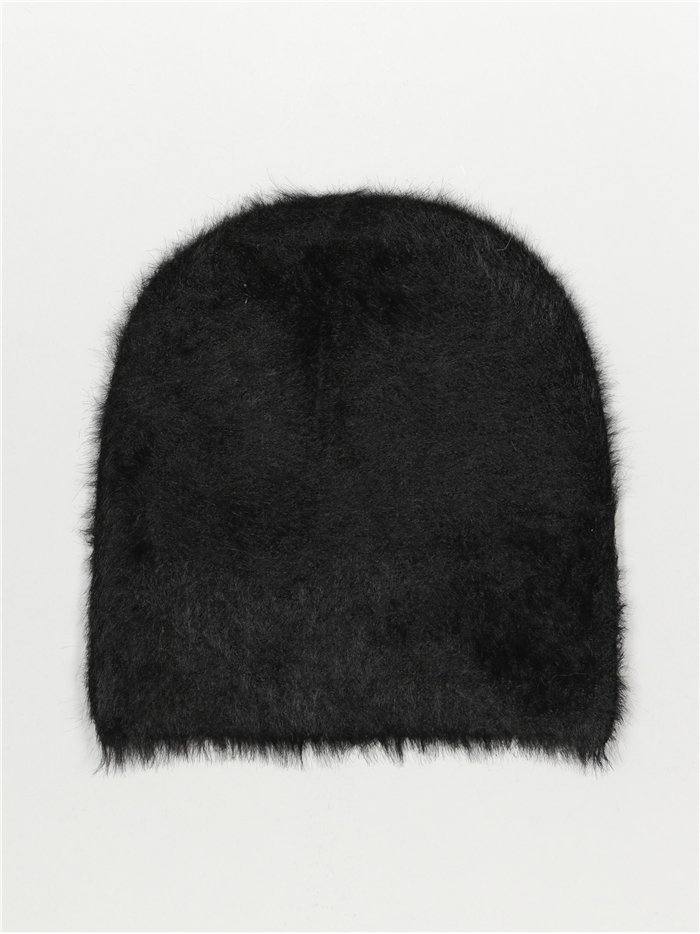 Soft knit beanie negro