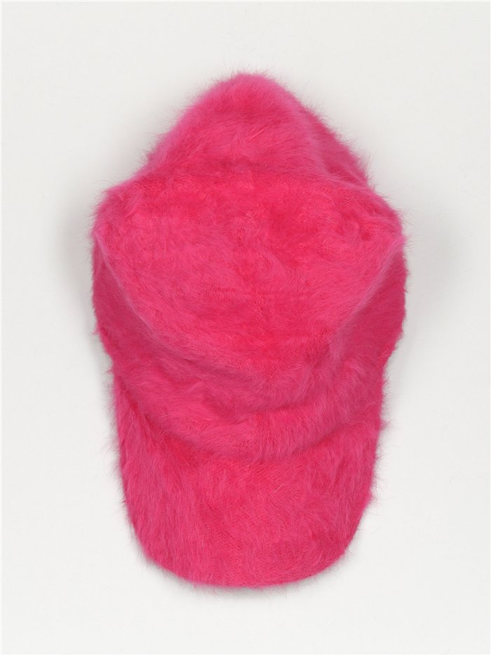 Soft knit cap fucsia