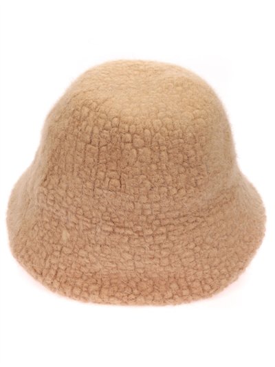 Gorro bucket borrego camel