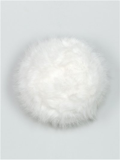 Soft beret blanco