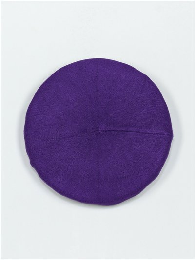 Soft beret morado