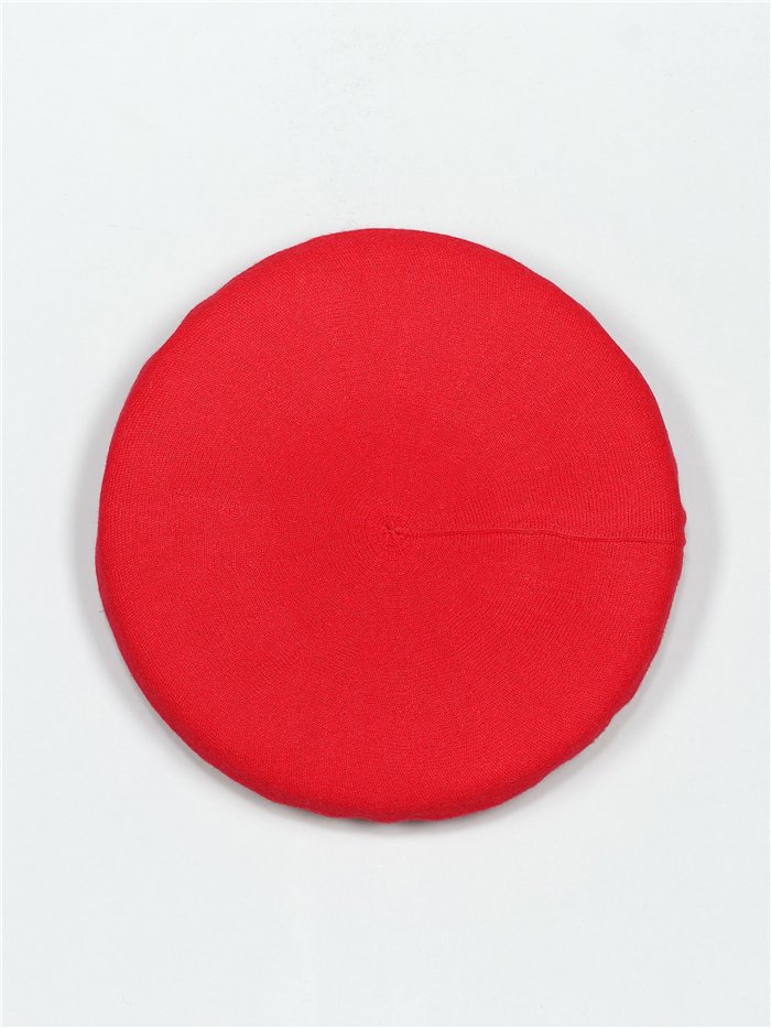 Soft beret rojo