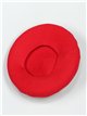 Soft beret rojo