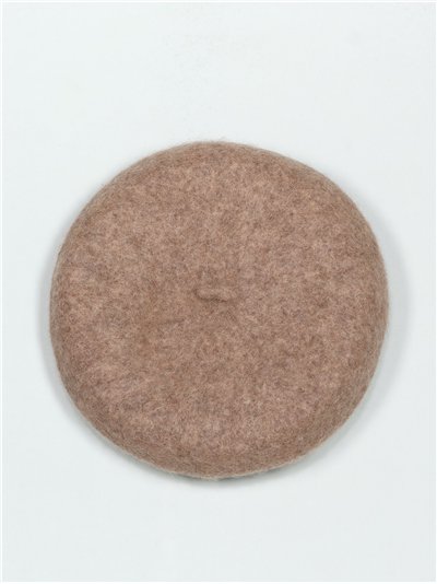 Soft beret taupe