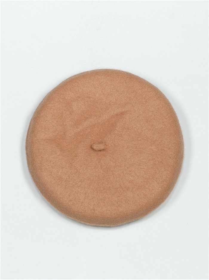 Soft beret camel