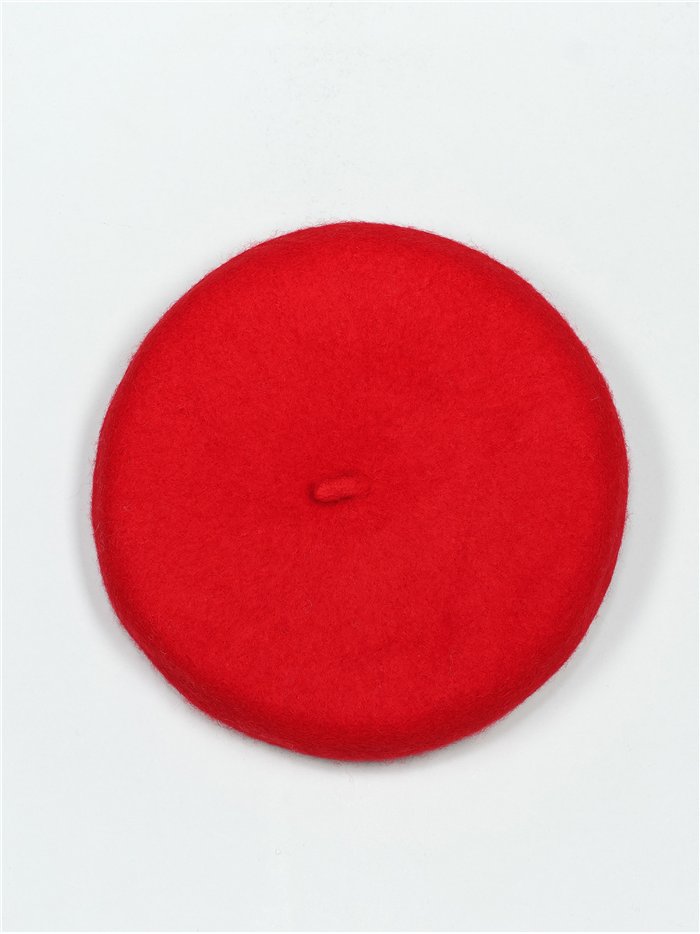 Soft beret rojo