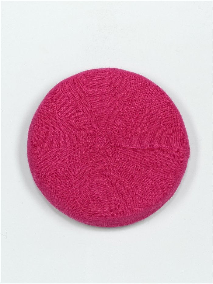 Soft beret fucsia