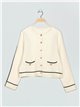 Contrast soft knitted cardigan 